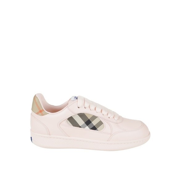 Burberry Beige Check Pattern Sneakers With Textured Sole - NWT - Picture 1 of 3